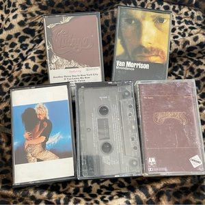 Lot of 70s/80s Cassettes Van Morrison Chicago Rod Stewart Carpenters Bad Company